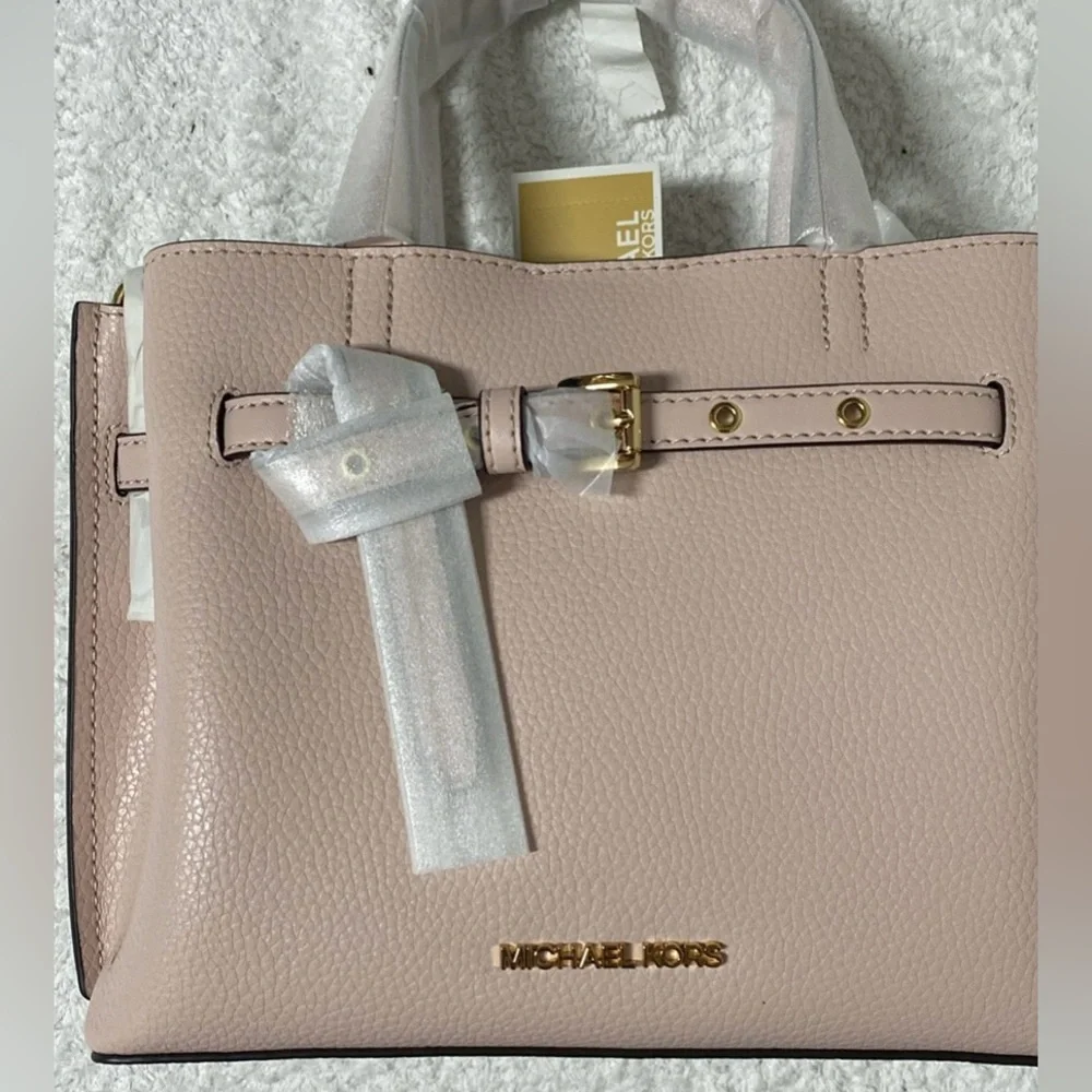 Michael Kors Blush Pink Emilia Satchel NWT - Picture 2 of 9